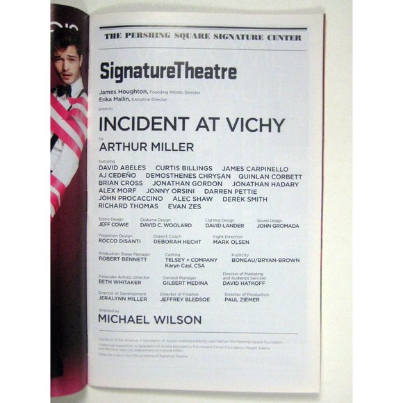 Incident at Vichy Playbill December 2015 Jonathan Hadary Richard Thomas Miller - Picture 4 of 7